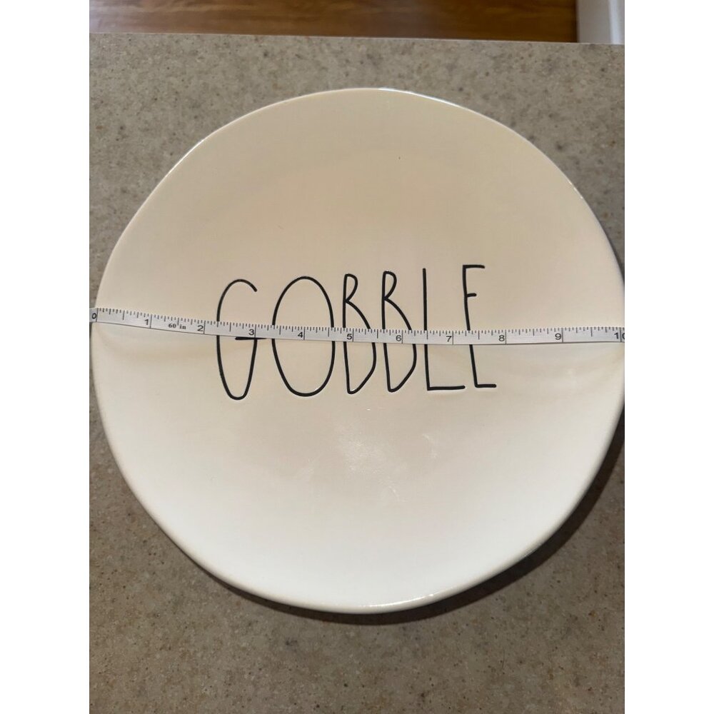 Set of 4 Rae Dunn Artisan Collection By Magenta “Gobble” Dinner Plates - Picture 10 of 11